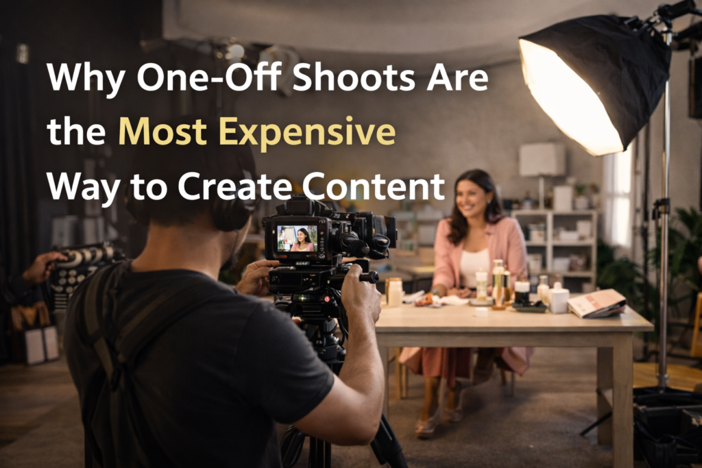 One-off content shoots during a marketing production day