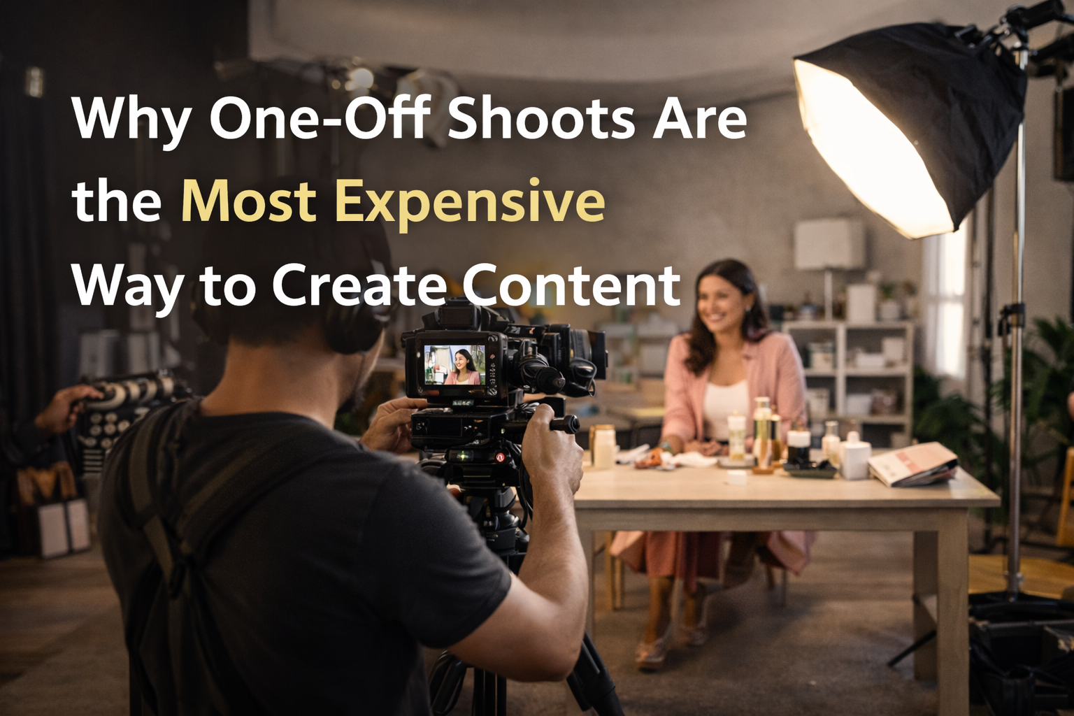 One-off content shoots during a marketing production day