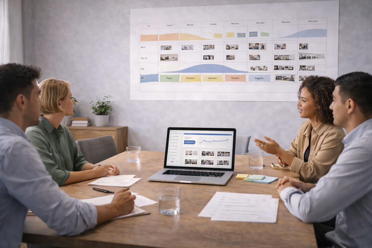 Marketing performance alignment achieved through a content system and shared content roadmap across teams