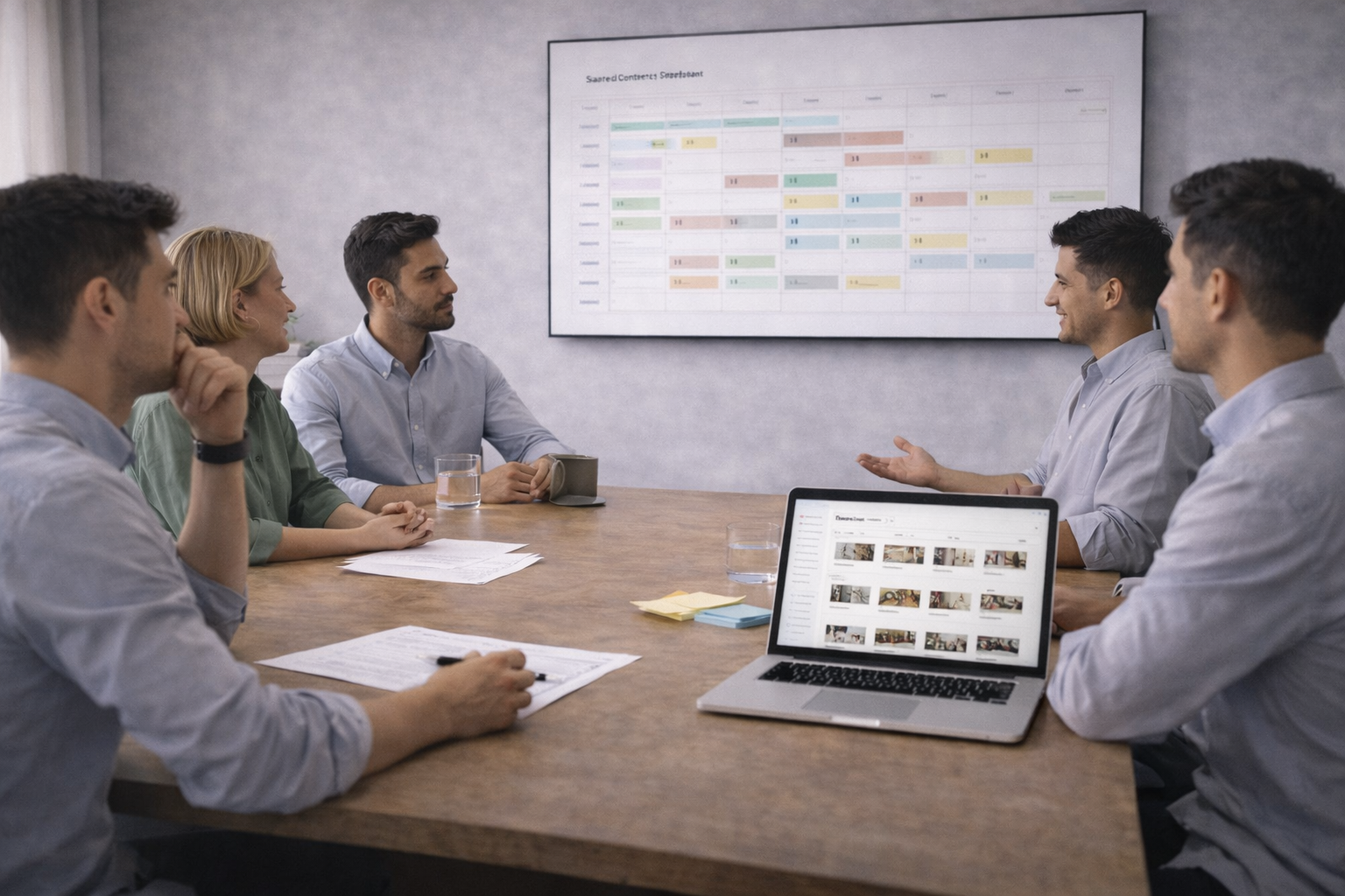 One content system multiple departments aligned through cross-functional alignment and a shared content calendar