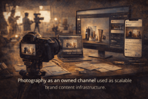Photography as an owned channel used as scalable brand content infrastructure