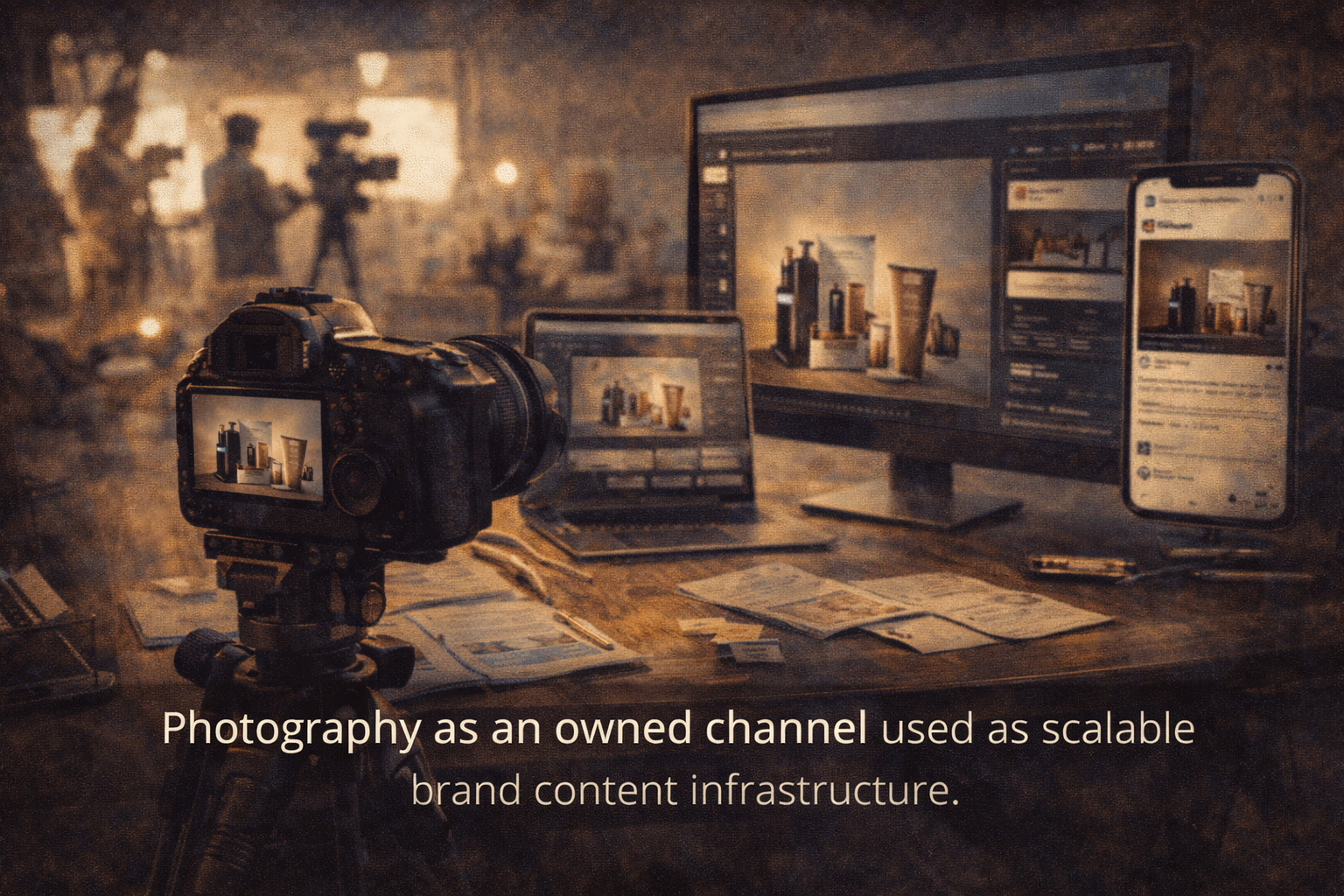 Photography as an owned channel used as scalable brand content infrastructure