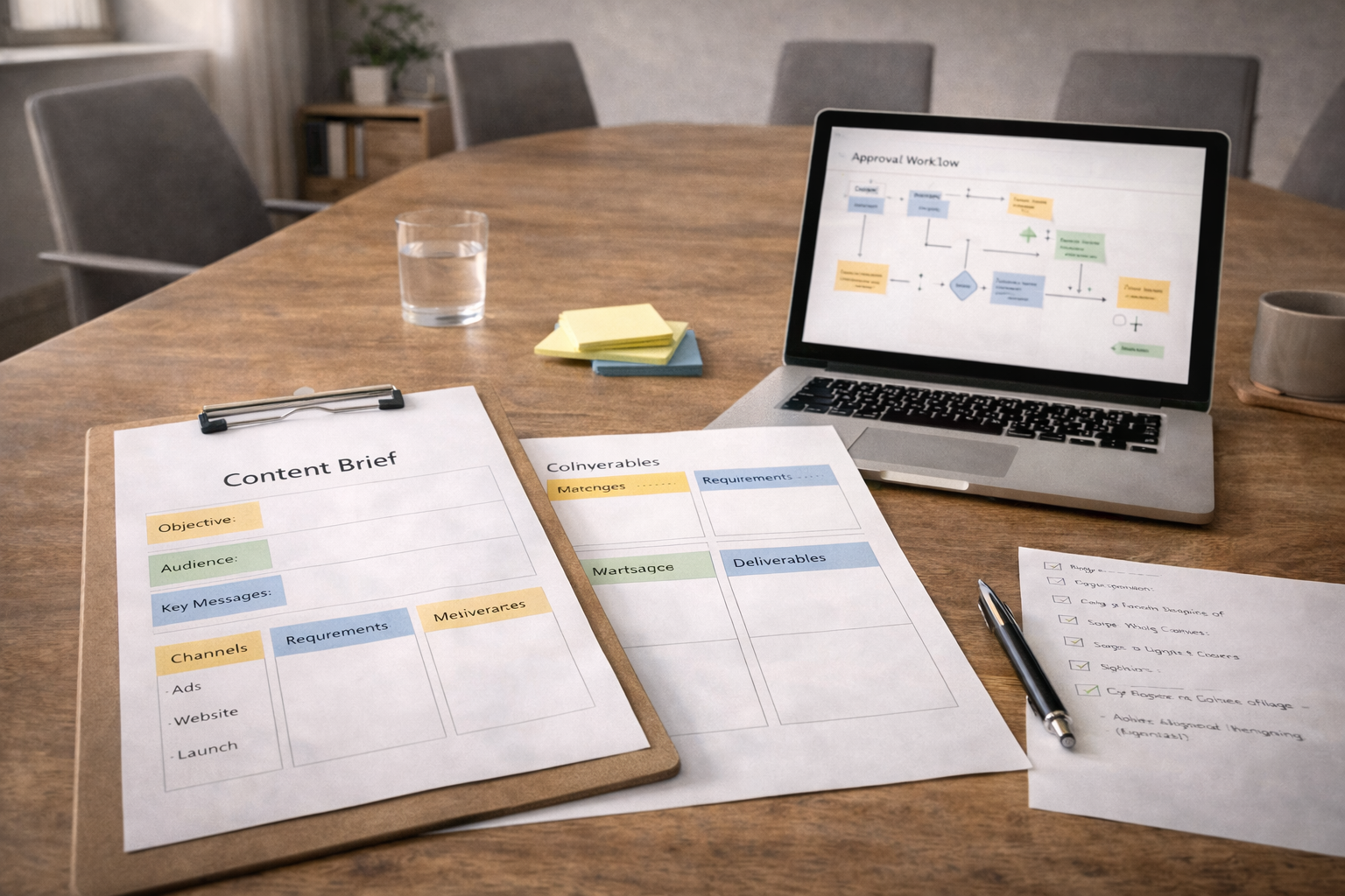 Revision cycle reduction achieved through stakeholder alignment, pre-production planning, and a clear approval workflow