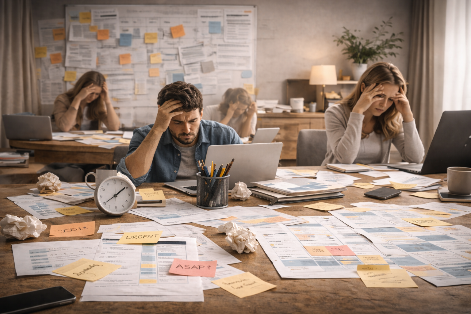 Before content retainer model with last-minute requests and broken approval workflow