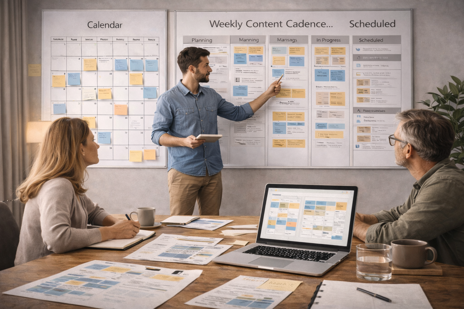 content infrastructure strategy decision establishing a content cadence through ongoing planning cycles