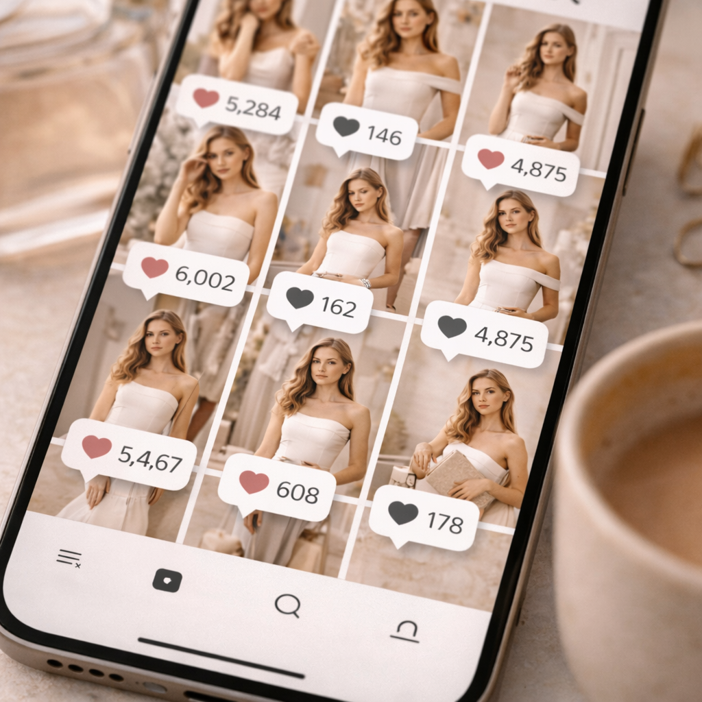 Social media engagement metrics for fashion and beauty brands reflected in beauty brand engagement and content interaction
