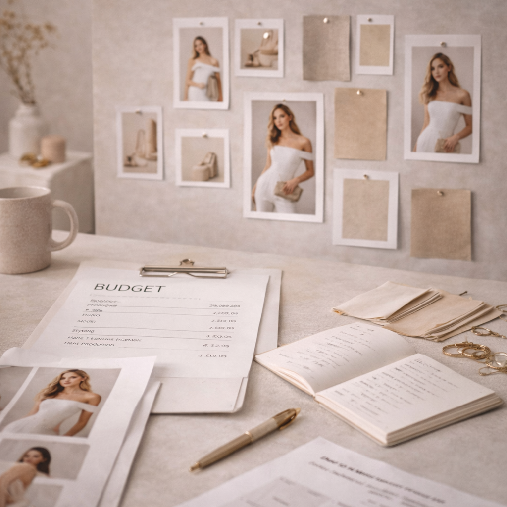 Fashion campaign shoot cost planning with structured campaign production cost breakdown