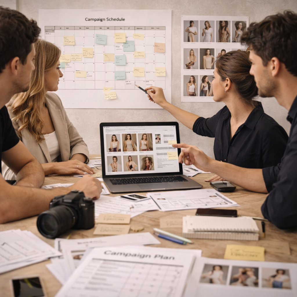 When should you invest in a content retainer shown through structured fashion content production system