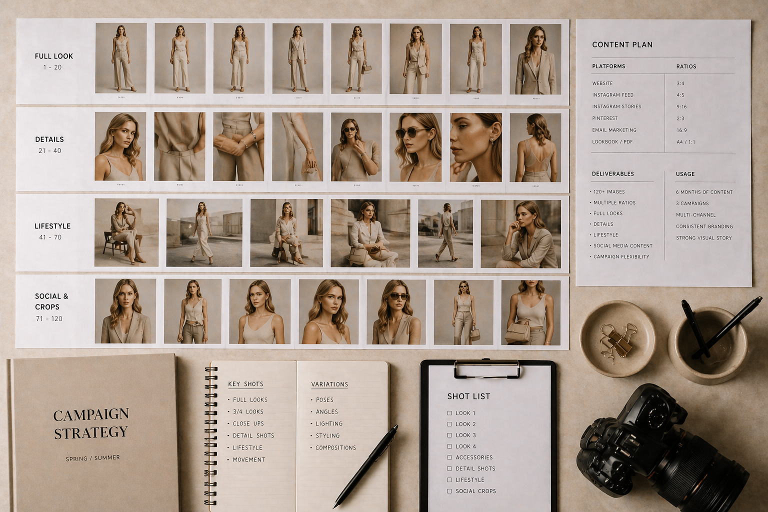 How many images does a fashion brand actually need shown through structured fashion brand visuals system