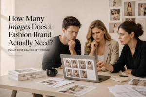 How many images does a fashion brand actually need shown through limited fashion campaign photography selection