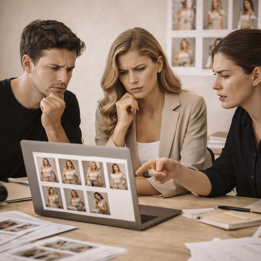 What images do you need for a campaign shoot shown through fashion campaign photography selection confusion