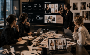 Marketing team reviewing what images do I need for ads while planning campaign visuals and advertising assets