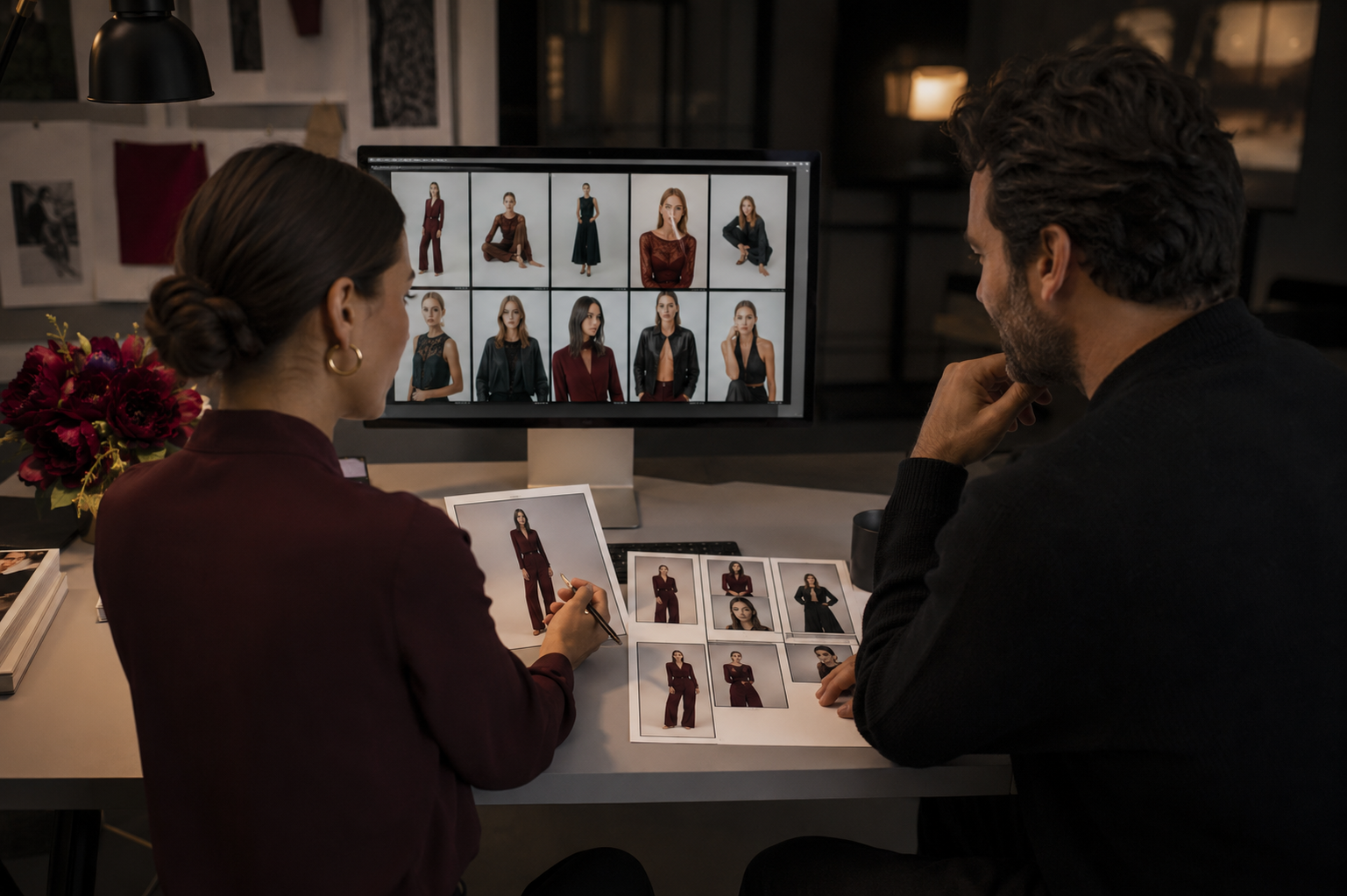 Fashion campaign launch plan review with final image selections and channel-ready assets