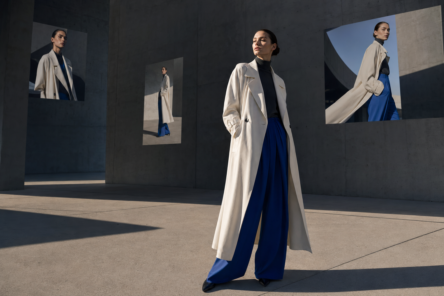 Fashion Marketing Funnel awareness stage using distinctive editorial campaign photography to create qualified attention