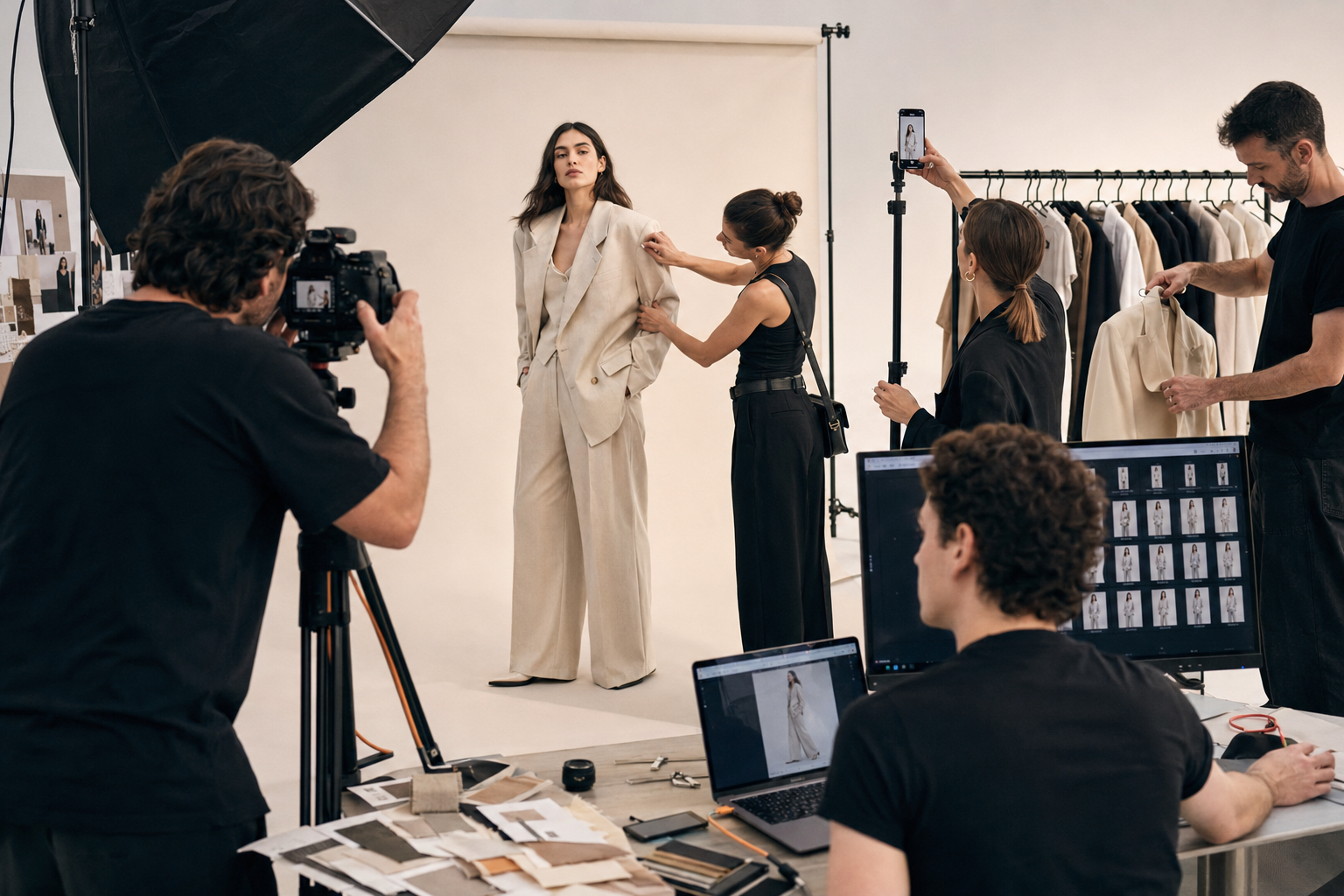 Fashion Product Launch Strategy content production creating campaign photography, product details, social video and ecommerce assets
