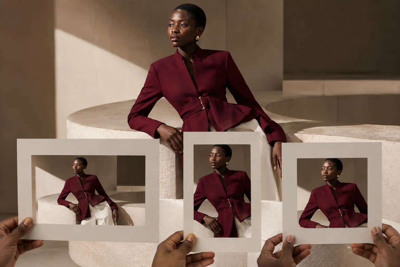 Fashion Campaign Creative Direction Services - Phil Halfmann Creative direction for fashion campaigns planned across landscape portrait and square image formats