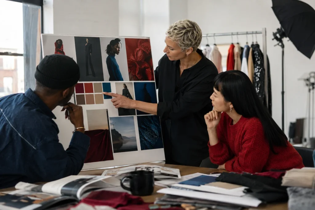 Fashion Mood Board Guide: Build a Campaign That Stays on Strategy - Phil Halfmann Fashion mood board guide shown as a campaign planning board with editorial references, fabric swatches and color samples