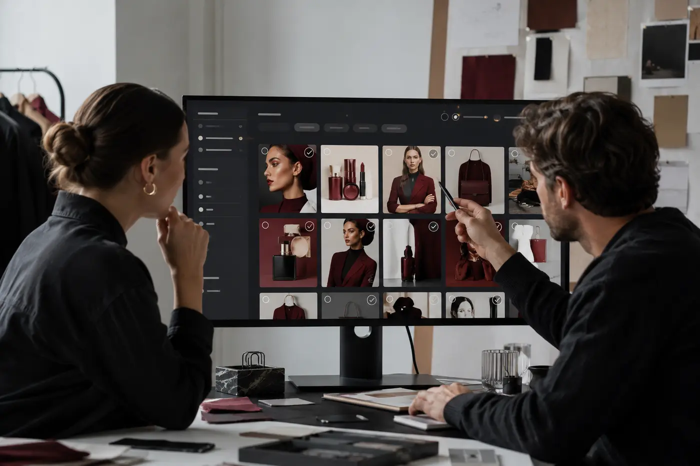 Marketing Asset Metadata: How to Make Your Content Library Searchable - Phil Halfmann Marketing team testing searchable marketing asset metadata in a fashion content library