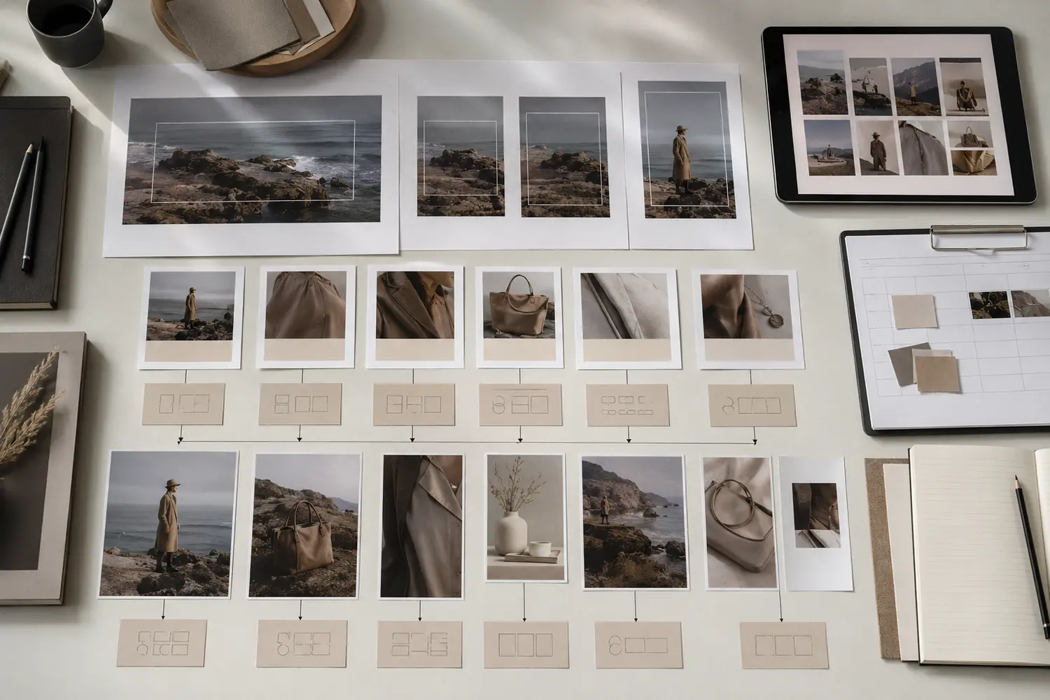 Photography Shot List Template: Plan Every Image Your Campaign Needs - Phil Halfmann Photography shot list template mapping fashion campaign images to landscape, square and vertical marketing formats