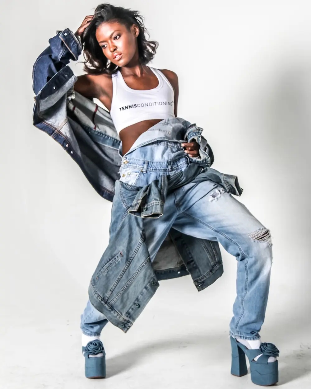 Vertical StyleConditioning activewear photograph captured for mobile and portrait campaign placements