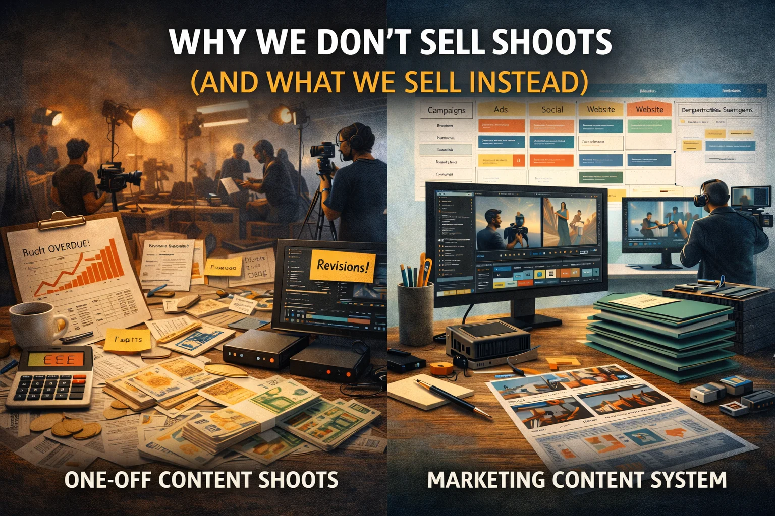 Why We Don’t Sell Shoots (And What We Sell Instead) - Phil Halfmann Why we don’t sell shoots and instead offer a marketing content system