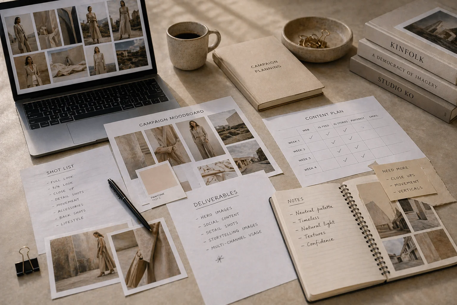 What does a campaign shoot include shown through missing campaign shoot planning details in a premium workspace
