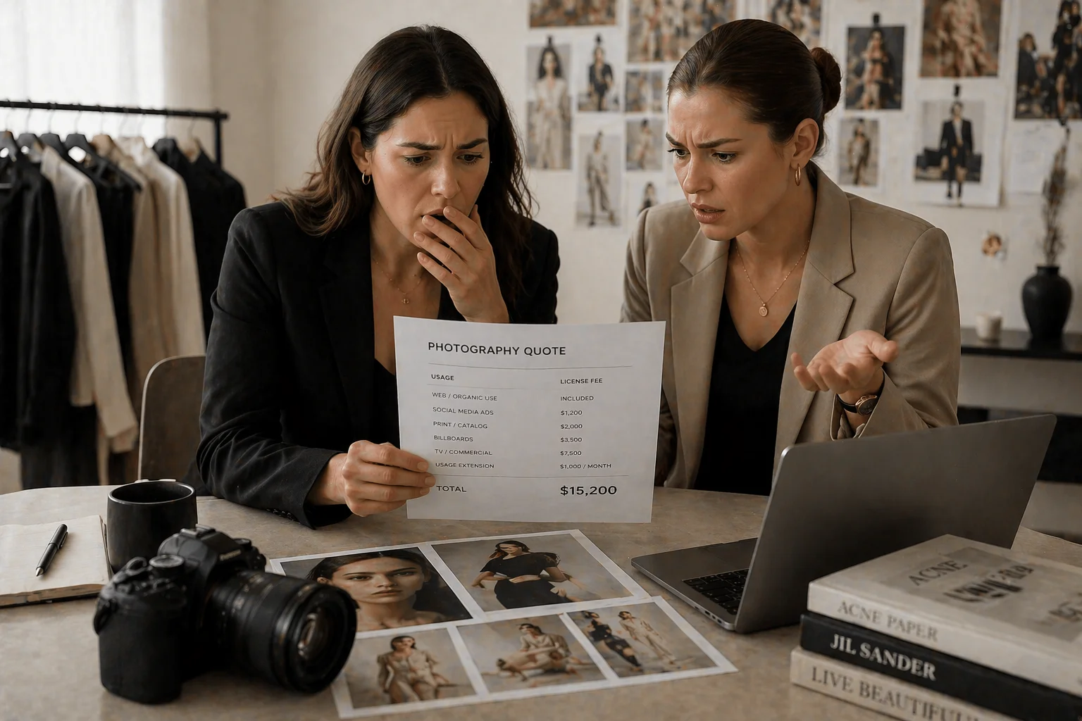 Why Your Photographer Asks About Usage Rights (And Why It Becomes a Problem Later) - Phil Halfmann Why your photographer asks about usage rights shown through unexpected fashion content production costs